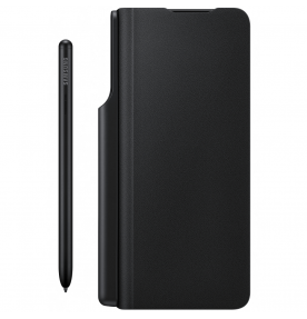 Husa Flip Cover cu S-Pen pentru Samsung Galaxy Z Fold3 5G, Black